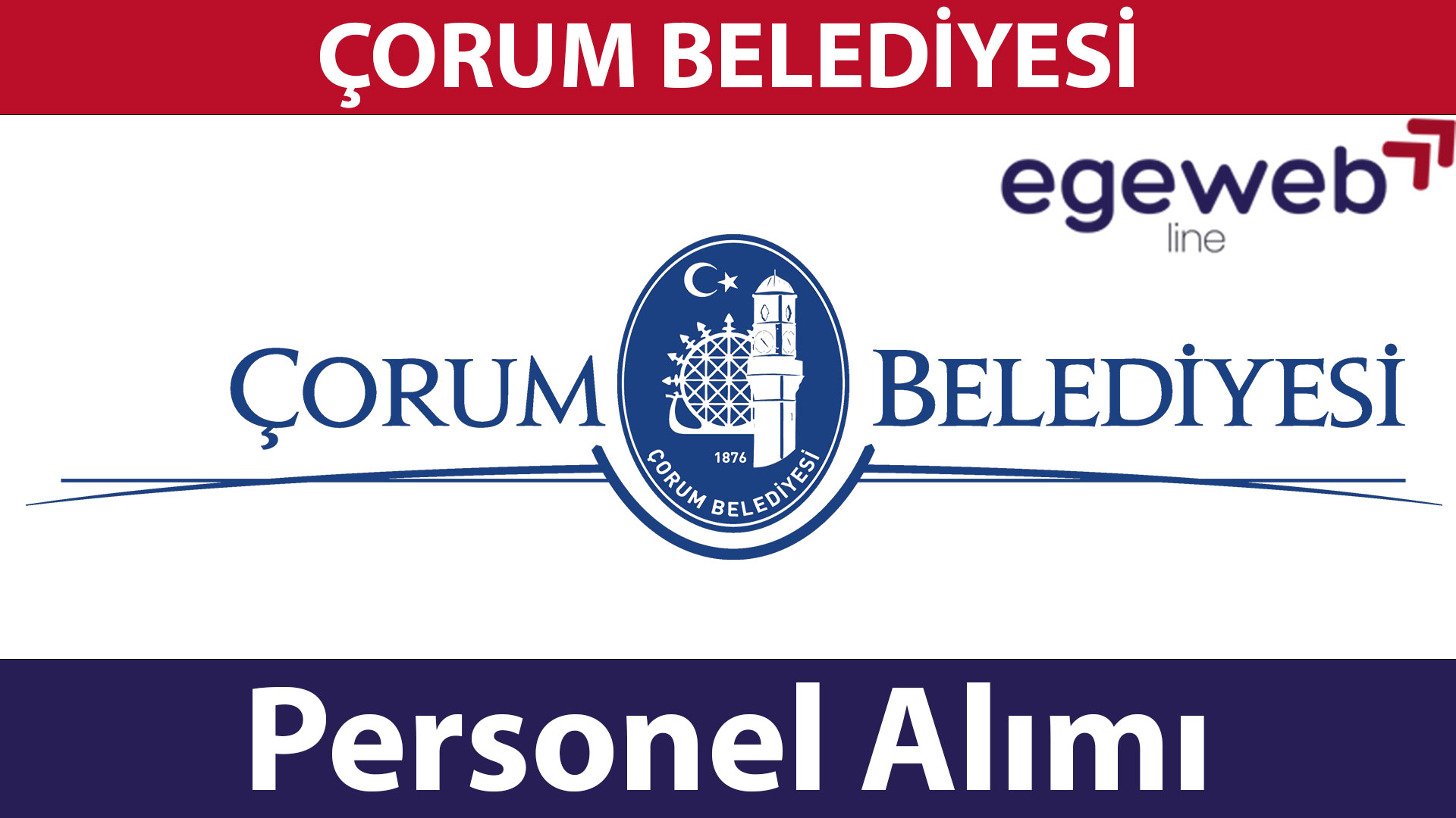 Çorum Belediyesi 2025 Personel Alımları