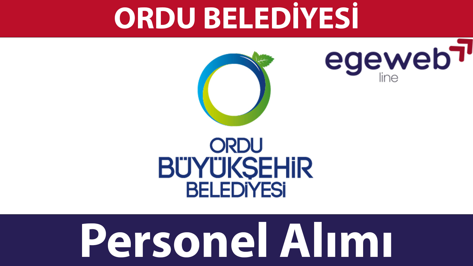 Ordu Belediyesi 2025 Personel Alımları